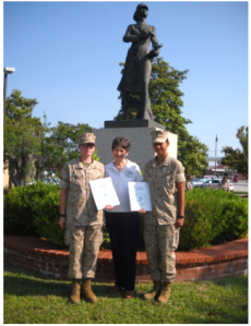 PFC Kelly, Linda Priest USMC Capt (ret), PFC Ioane