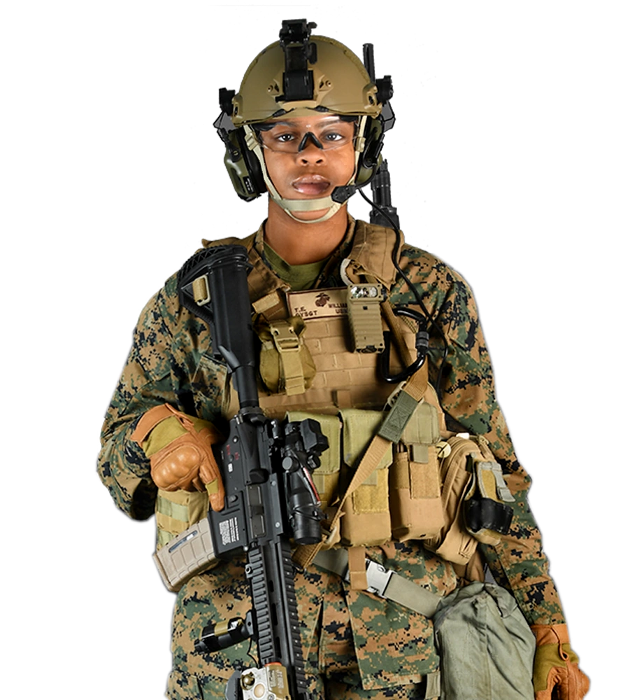 Marine with rifle
