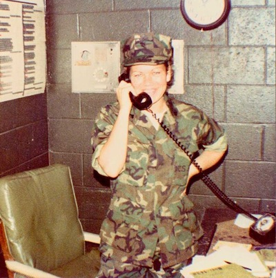 "Sgt Corrina Martell, MCAS Kaneohe Bay, Hawaii 1981"