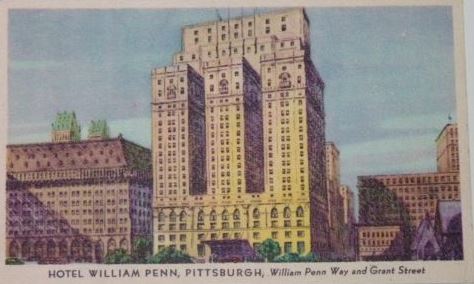 Postcard of the Penn Hotel 1943