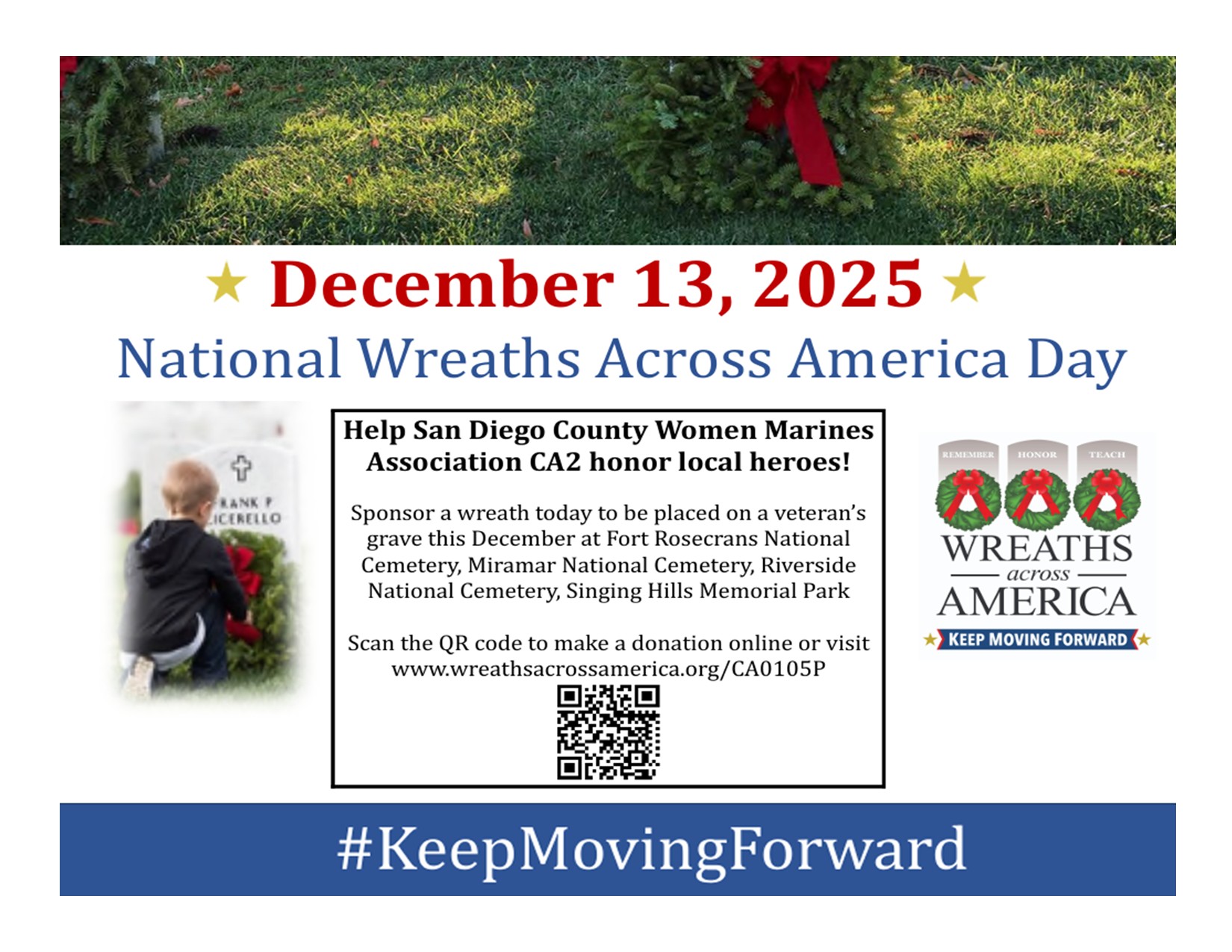 CA2 San Diego County Chapter & Wreaths Across America Fundraiser